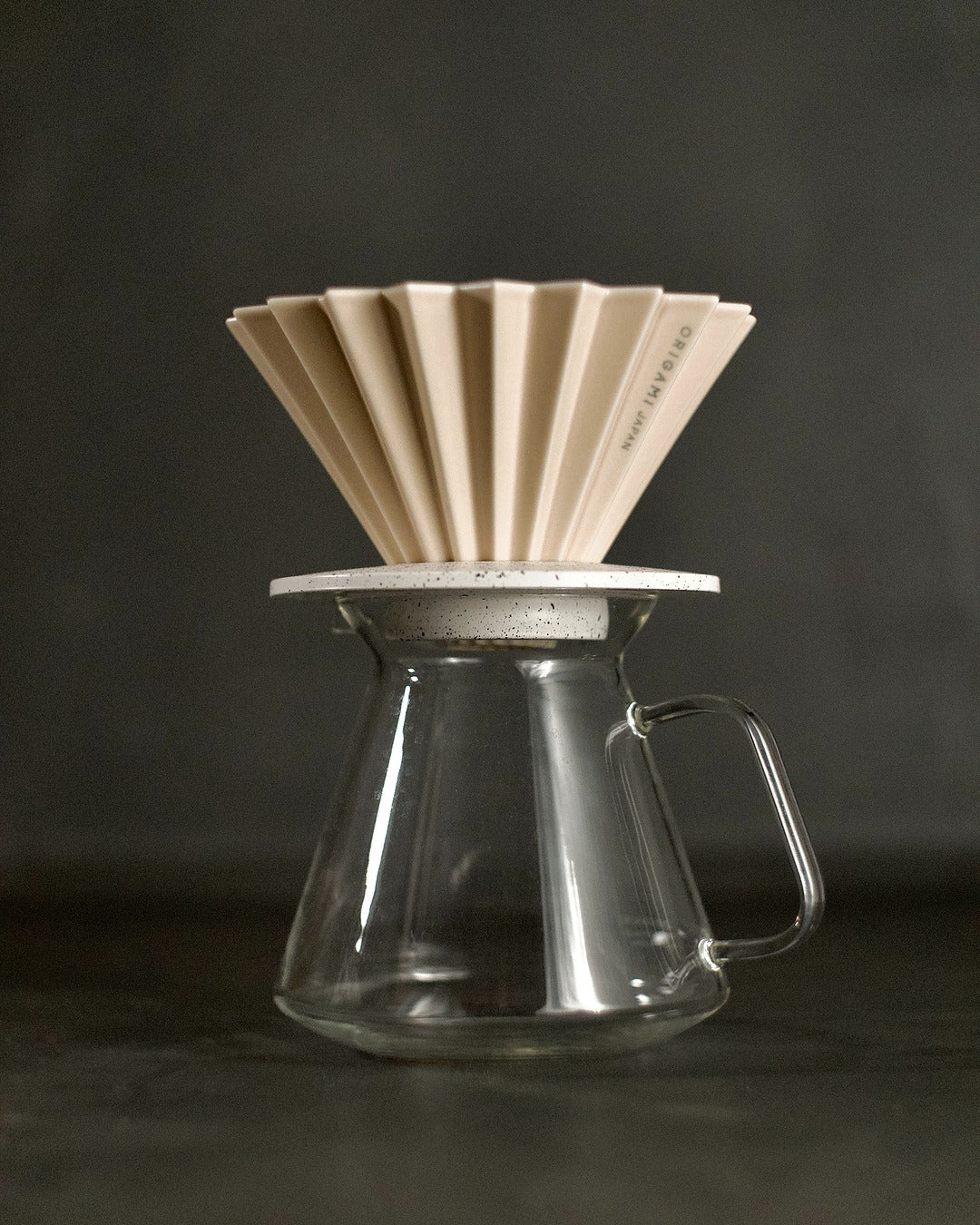 Origami Glass Coffee Server with HARIO