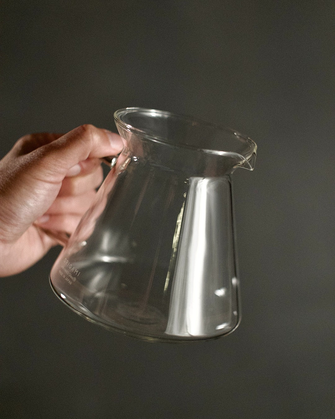 Origami Glass Coffee Server with HARIO